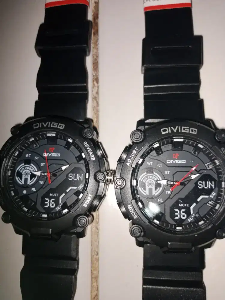 Jam tangan pria sporty black
