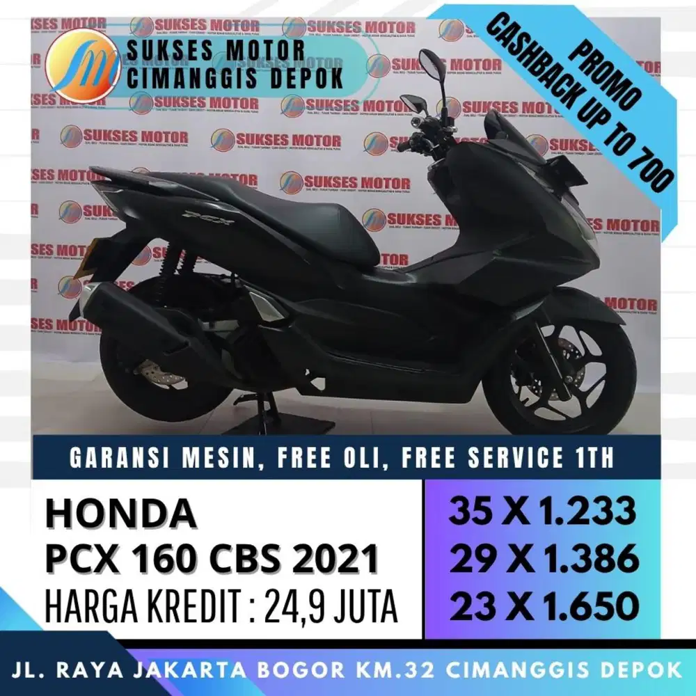 PCX 160 CBS 2021 CASH KREDIT KARTU KREDIT BISA [SUKSES MOTOR]