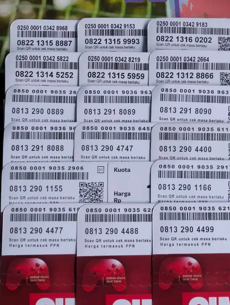 NOMOR CANTIK SIMPATI 11 DIGIT ISI KUOTA 3 GB NASIONAL