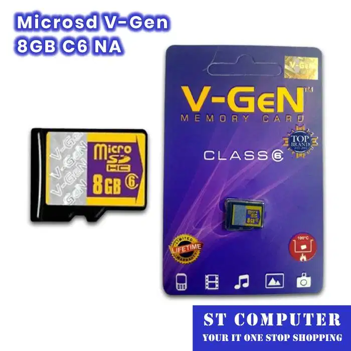 Microsd V-Gen 8GB C6 NA