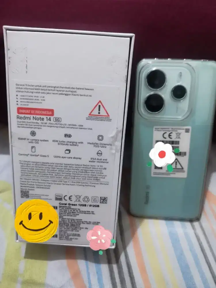 redmi note 14 5g ram 12+12/512GB fullset mulus tanpa minus,nego