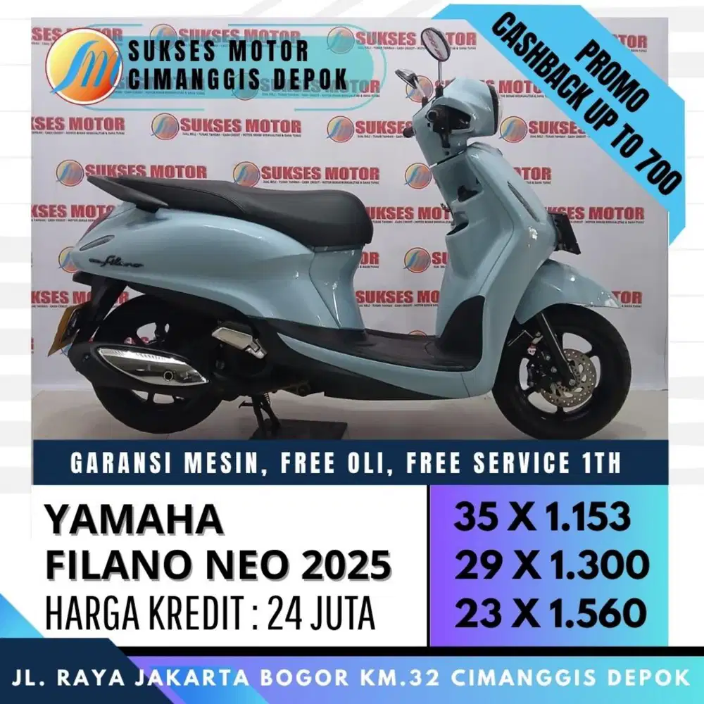 GRAND FILANO NEO 2025 CASH KREDIT KARTU KREDIT BISA [SUKSES MOTOR]