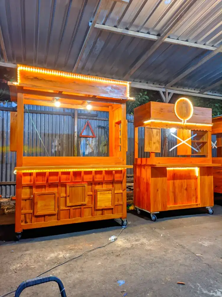 Gerobak booth, gerobak angkringan, gerobak pecel lele,dll