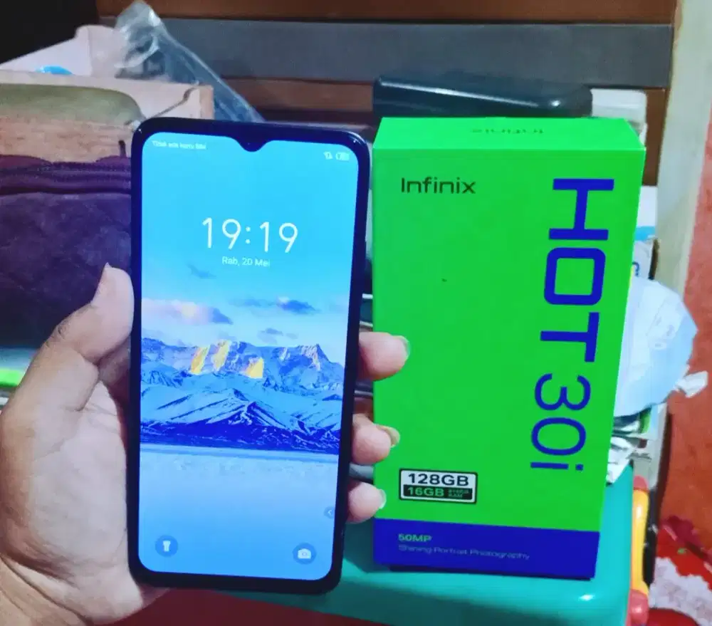 Infinix Hot 30i ram 8+8/128 Fullset Ori Mulus
