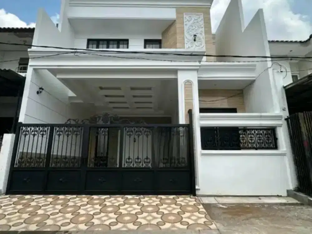 Rumah Babatan Pantai Baru Gress Minimalis Model Semi Klasik