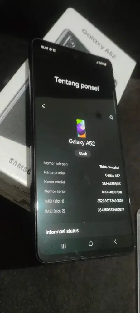 Samsung A52 8/128 fullzet resmi