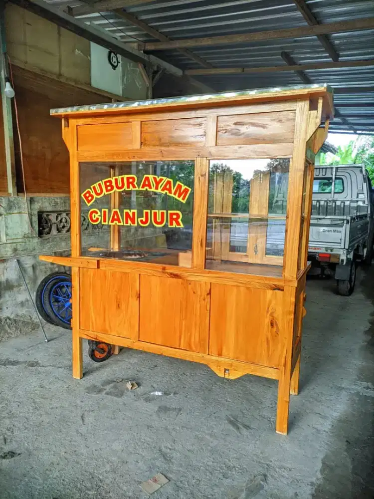 Gerobak bubur ayam, gerobak angkringan, gerobak mie ayam bakso,dll