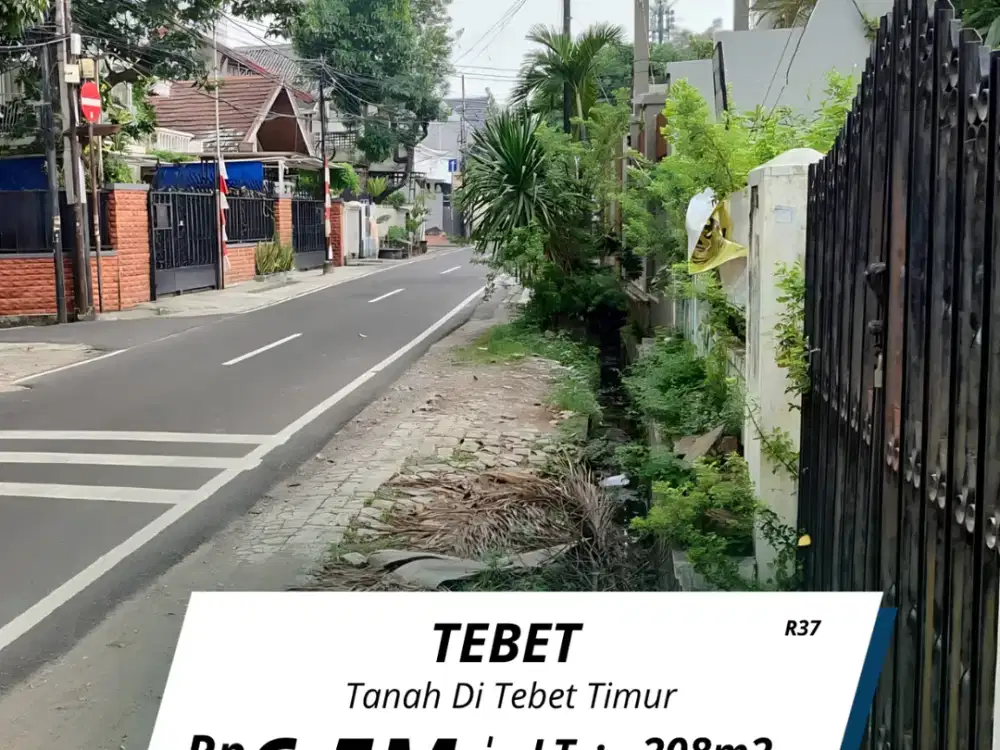 Di jual tanah di Tebet Timur jalan 3 mobil lokasi strategis