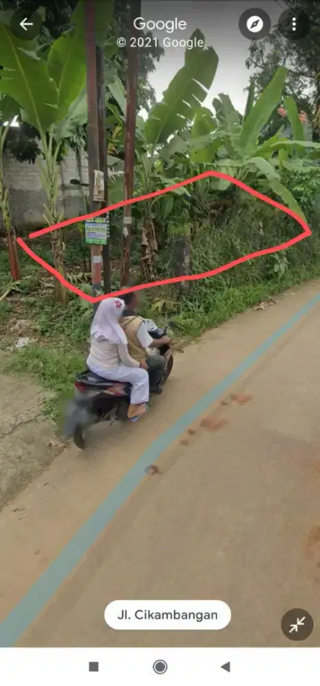 Disewakan tanah strategis di Jl.cikambangan (hook)