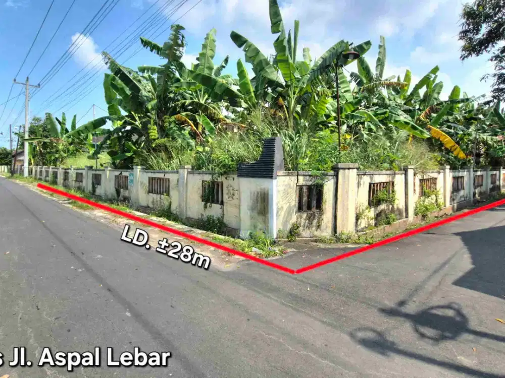 Tanah Murah luas Pekarangan 985m² siap bangun Gadingan Mojolaban HOOK Bisa utk Perumahan