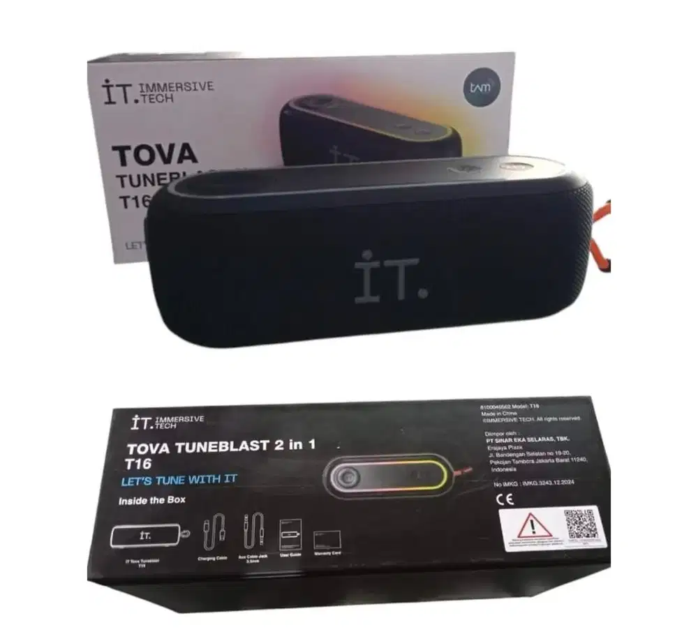 Speaker IT Tova Tuneblast 2in1 T16 Wireless Bluetooth