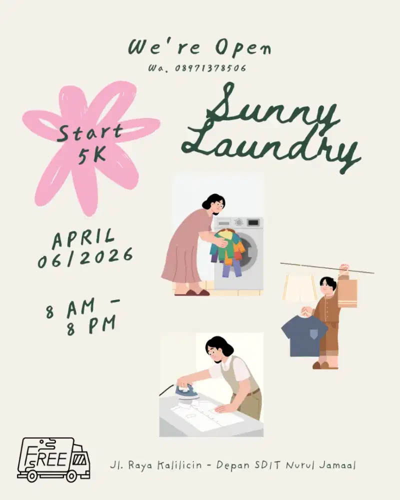 DIBUTUKAN KARYAWAN LAUNDRY