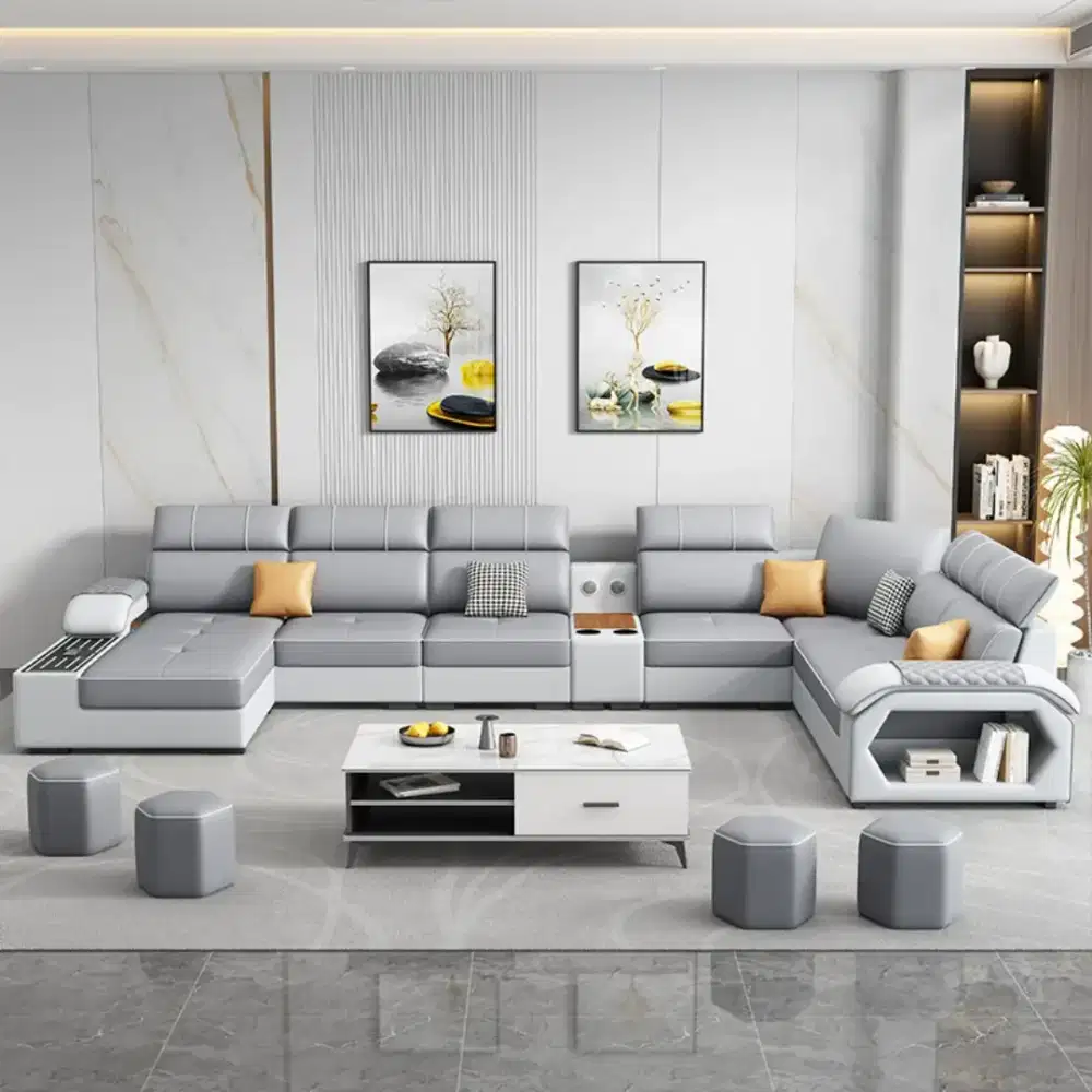 SOFA MINIMALIS LETER L | RUANG TAMU