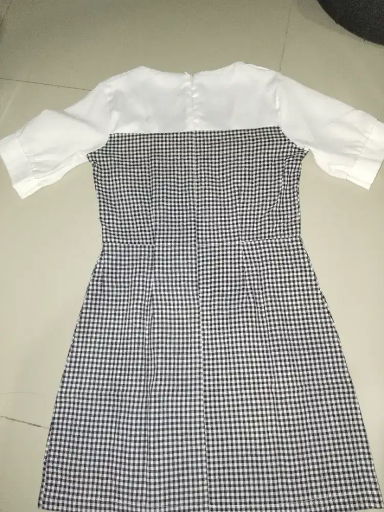 Preloved dress kotak kotak