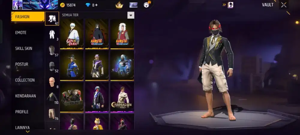 Jual akun free fire murah