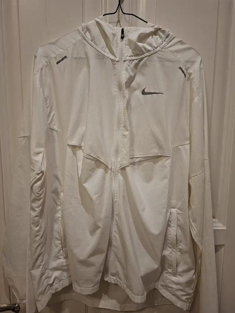 nike running windbreaker jacket original size xl white