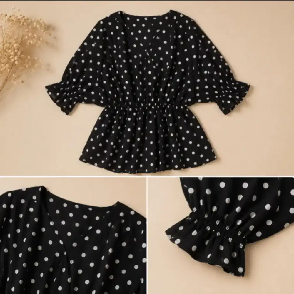 Blouse polkadot preloved