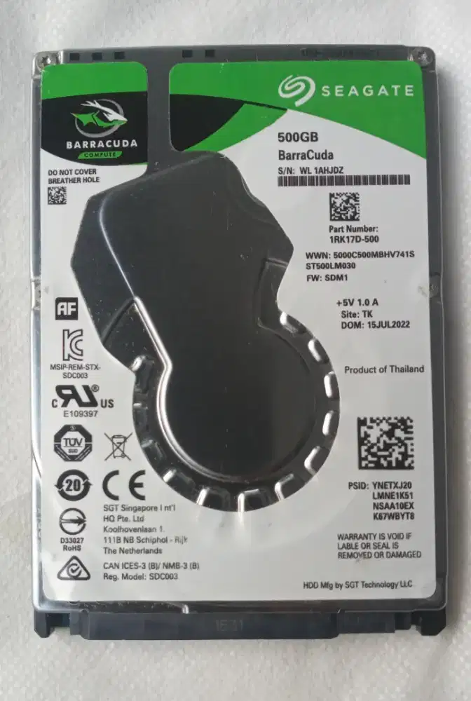 HDD LAPTOP SLIM 500 GB