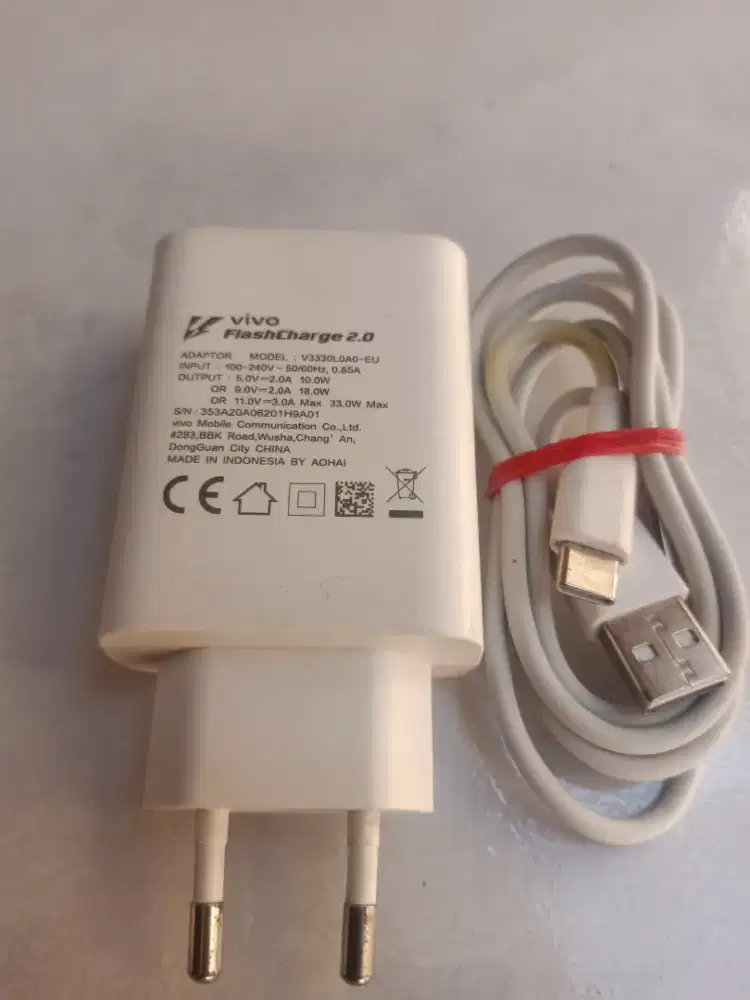 CHARGER BEKAS ASLI BAWAAN VIVO V20 | V21 TIPE C