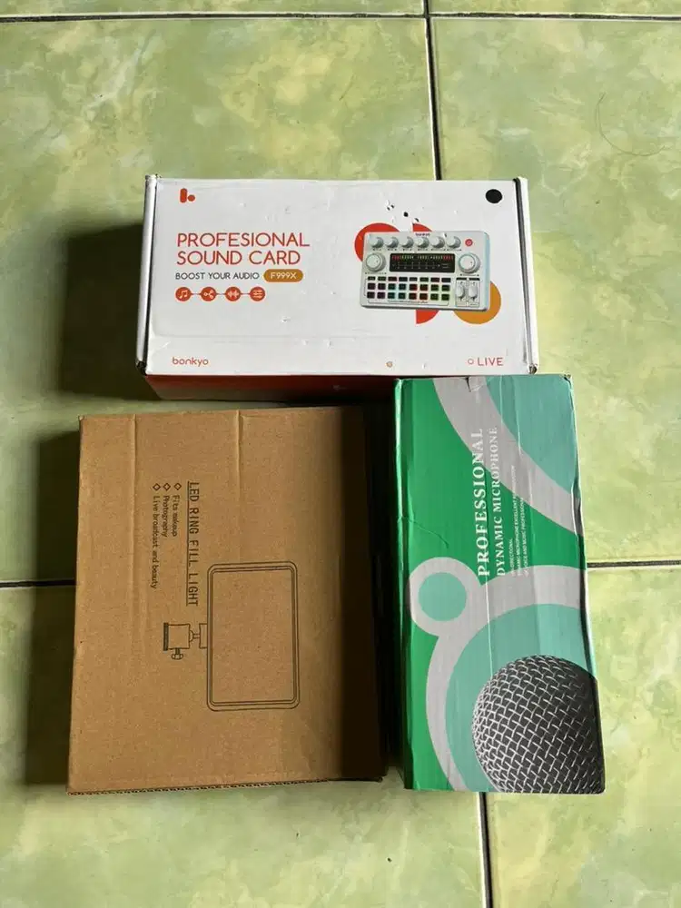 Sound card bonkyo f999x + tripod live