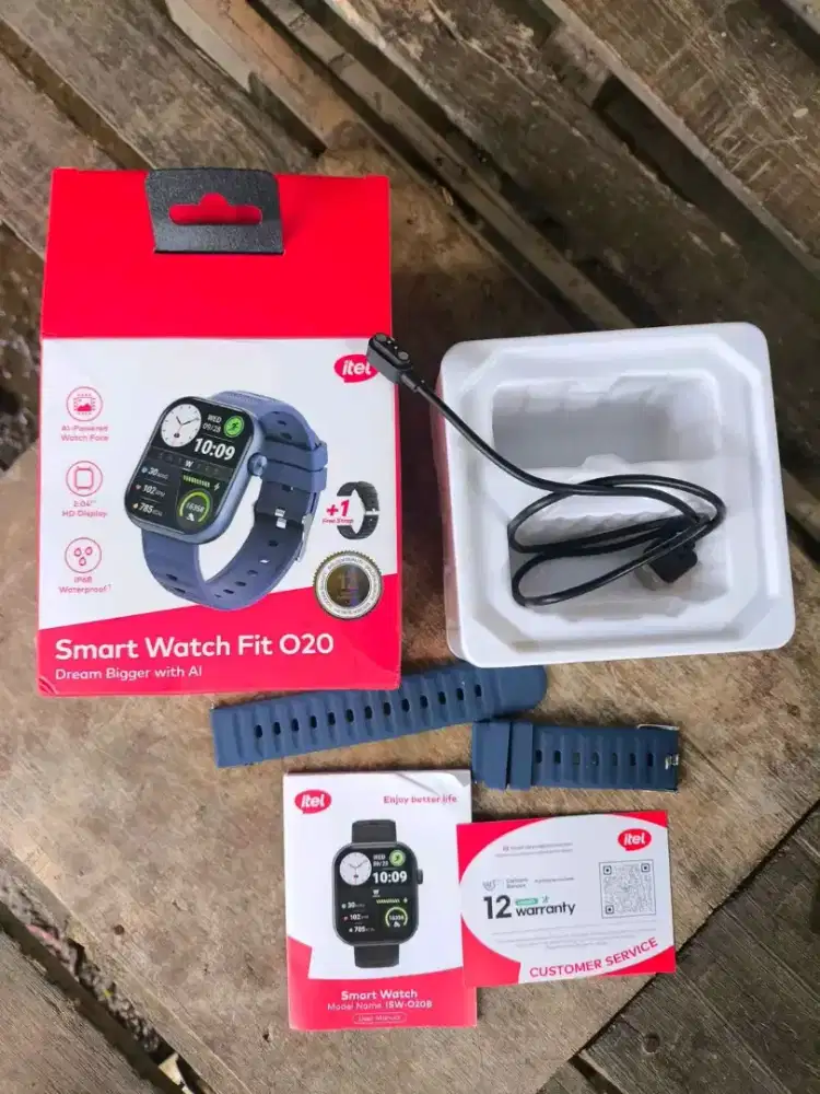 Smartwatch Itel Fit 020 (ISW-O20) Fullset Mulus Nominus - Like New