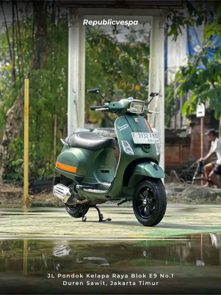 PIAGGIO VESPA S125 IGET 3V IE TH 2017 WARNA VERDE MATT