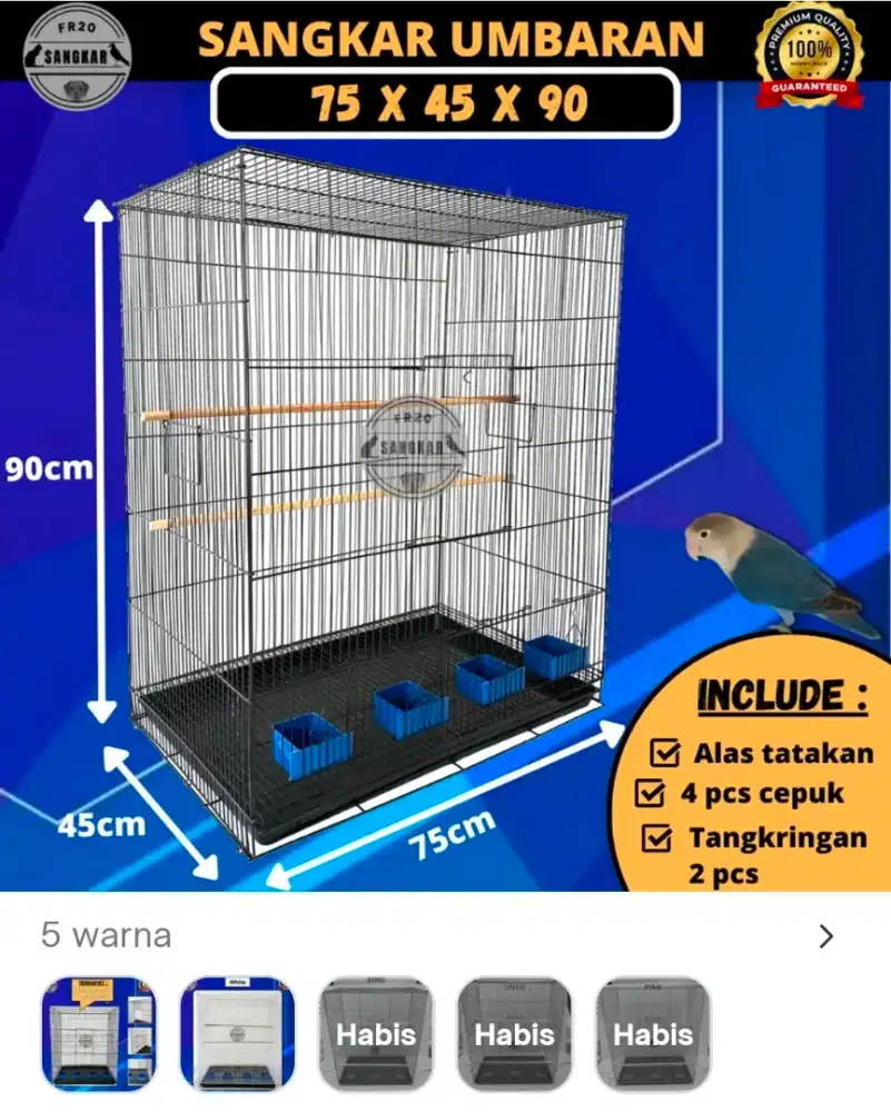 Dijual Kandang Burung Umbaran