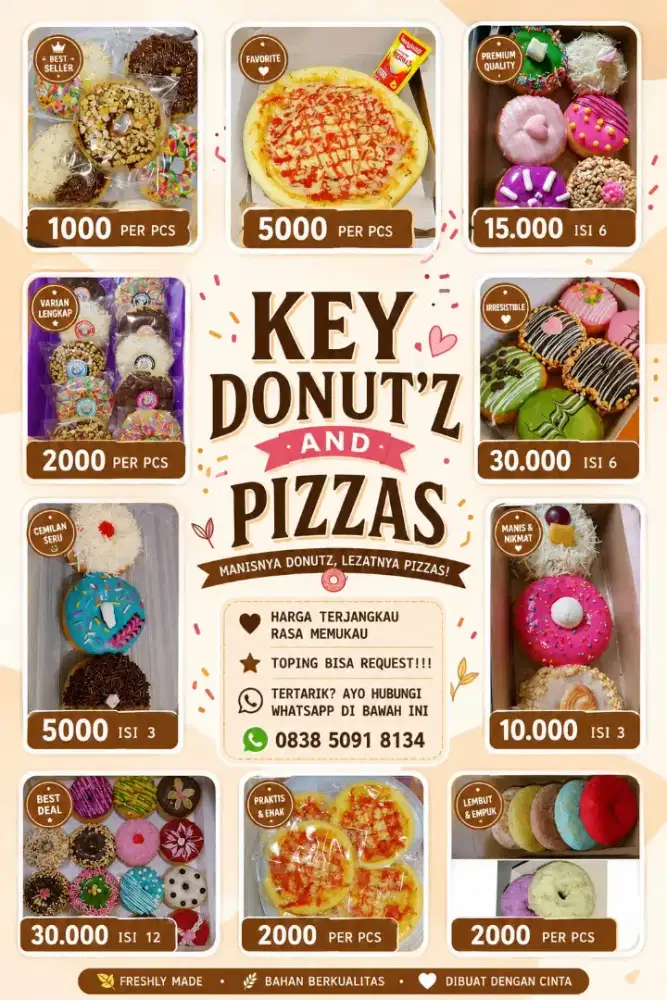 aneka donat dan pizza