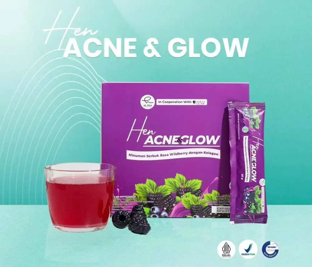 Collagen drink (minuman Colagen/Kolagen) Hen Acne&Glow