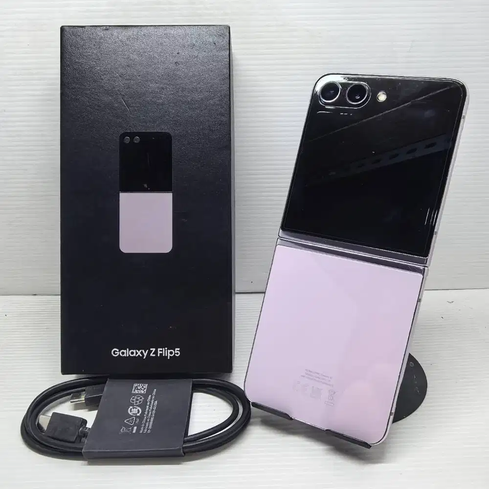 TERMURAH! SAMSUNG GALAXY Z FLIP 5 5G 8/256 LAVENDER FULLSET NO MINUS B