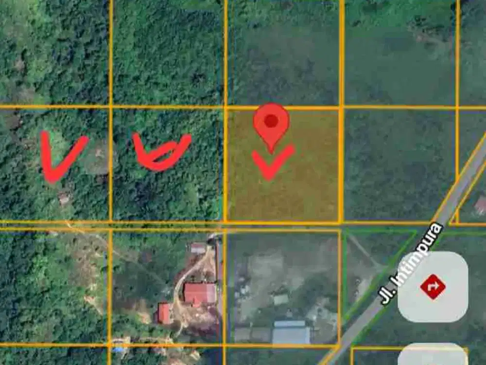 Jual Tanah di Kab.Sorong Jln.Intimpura 3 Hektar