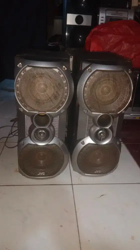 Speaker pasif JVC 4.5 inc dual woofer