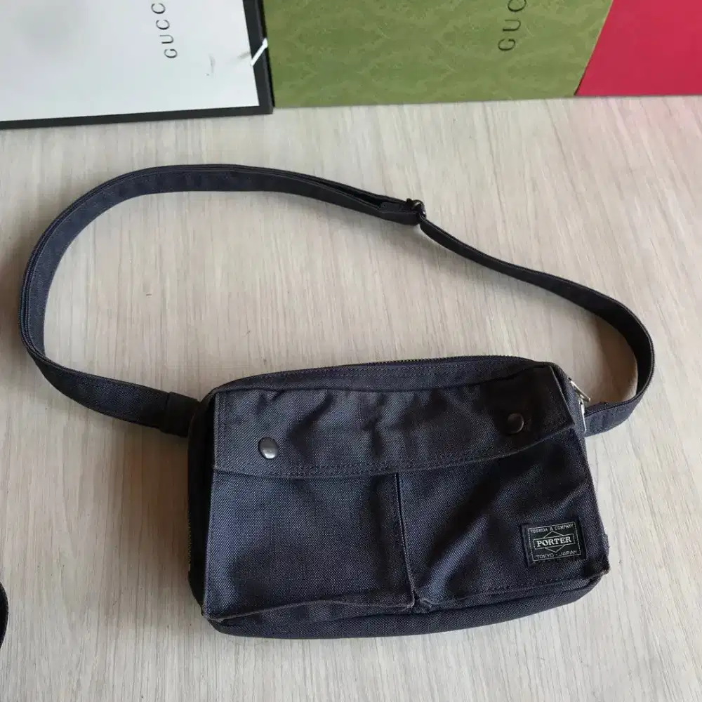 Porter Yoshida denim sling bag tablet tas original