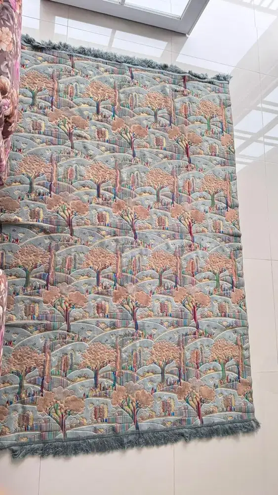 Karpet premium, karpet abu premium, karpet abu biru motif