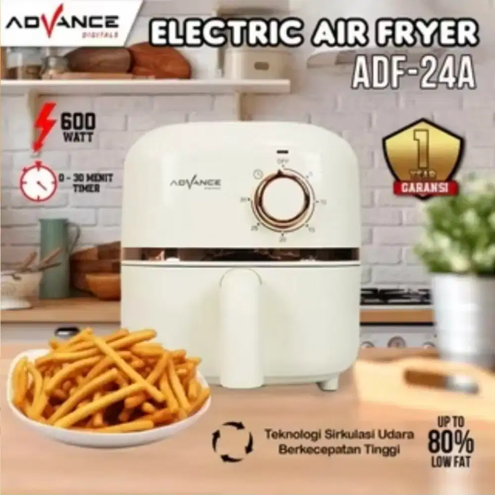 Advance Electric Air Fryer ADF-24A Mesin Penggoreng Tanpa Minyak