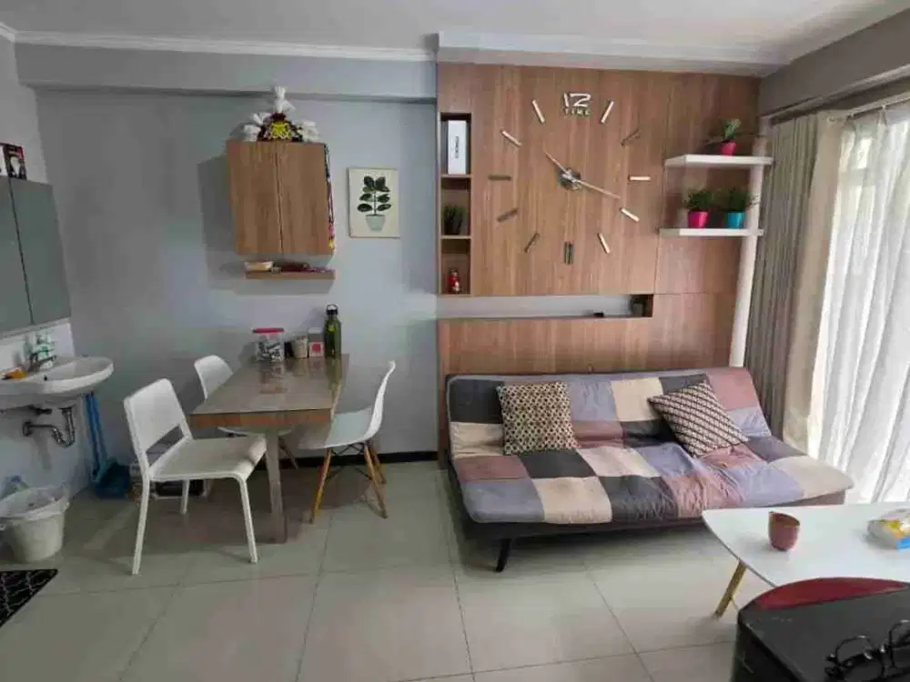 termurah! apartemen lux furnish 2 br gateway pasteur view lagoon pool bandung utara