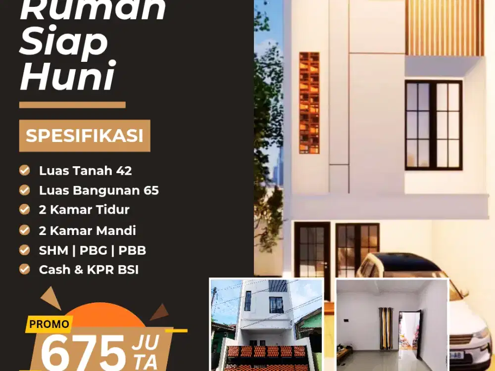 Dijual Rumah Siap Huni Ciracas Jakarta Timur