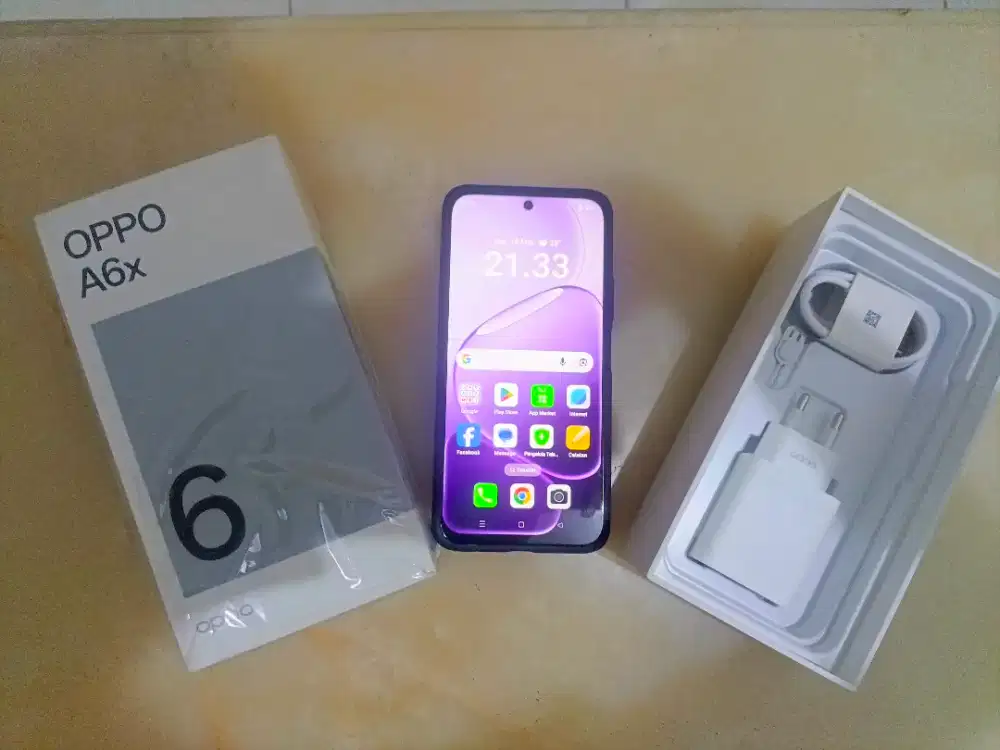 JUAL OPPO A6X 4G (8/256)  PLUM PURPLE NEW!