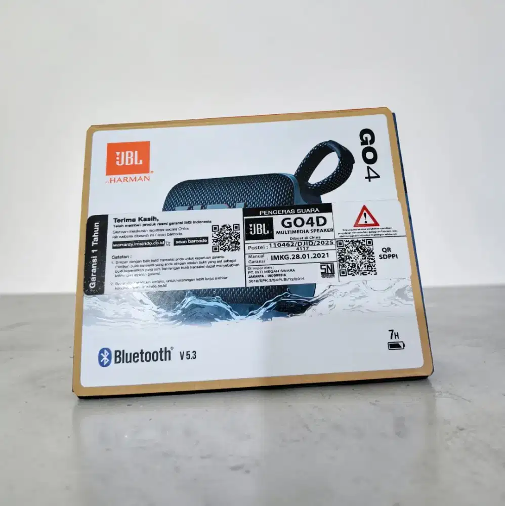 NEW 100% !! JBL GO 4 BLUE | SEGEL | GARANSI RESMI JBL IMS