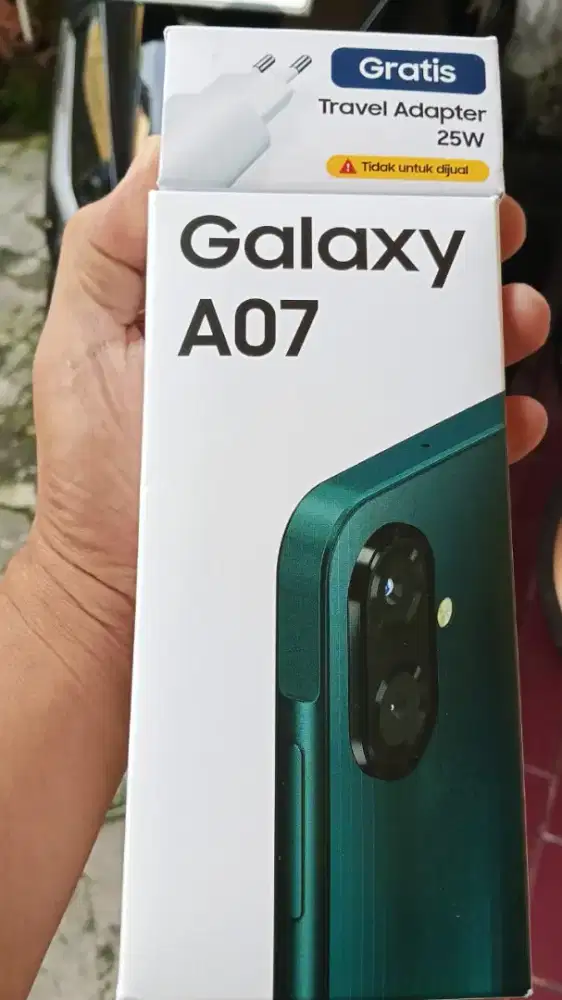 JUAL SAMSUNG GALAXY A07 RAM 4/128 FULLSET ORI WARNA GREEN