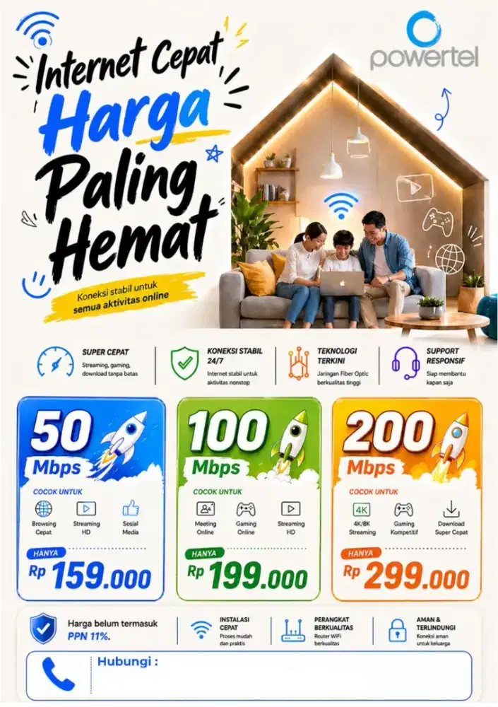 Sales Lapangan Internet Equatra Powertel