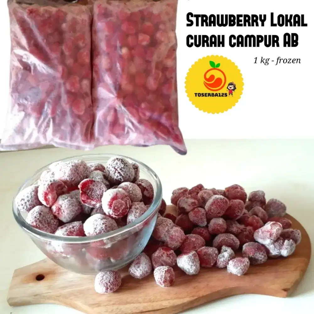 Buah strawberry beku 1kg