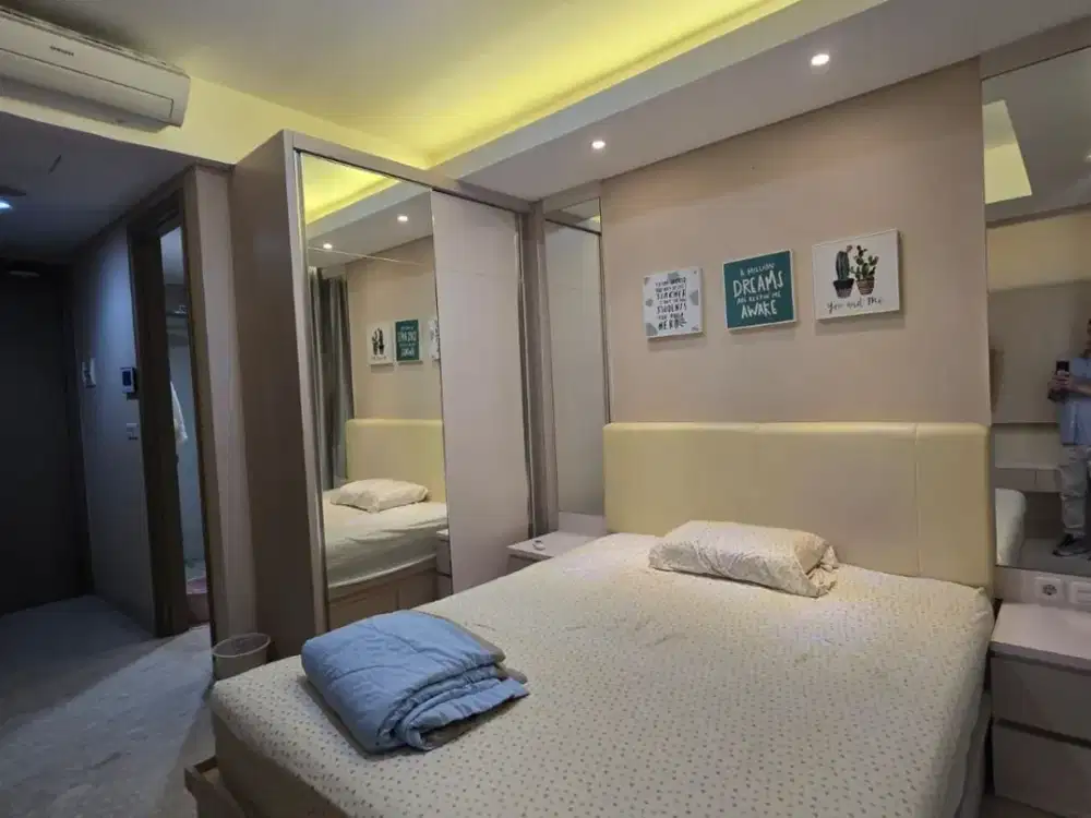 Disewa Apartemen Gold Coast Studio 28m2, Full Furnished Interior, Sea view