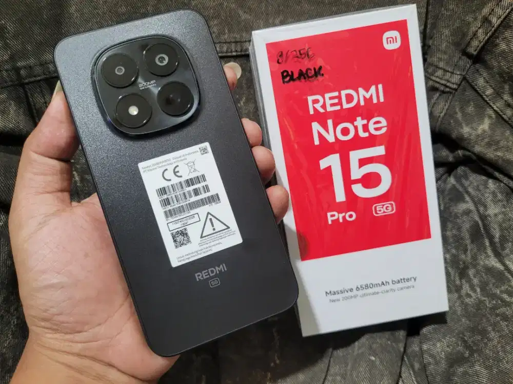 Redmi Note 15 pro 5G ram 8/256gb mulus istimewa fullset ori