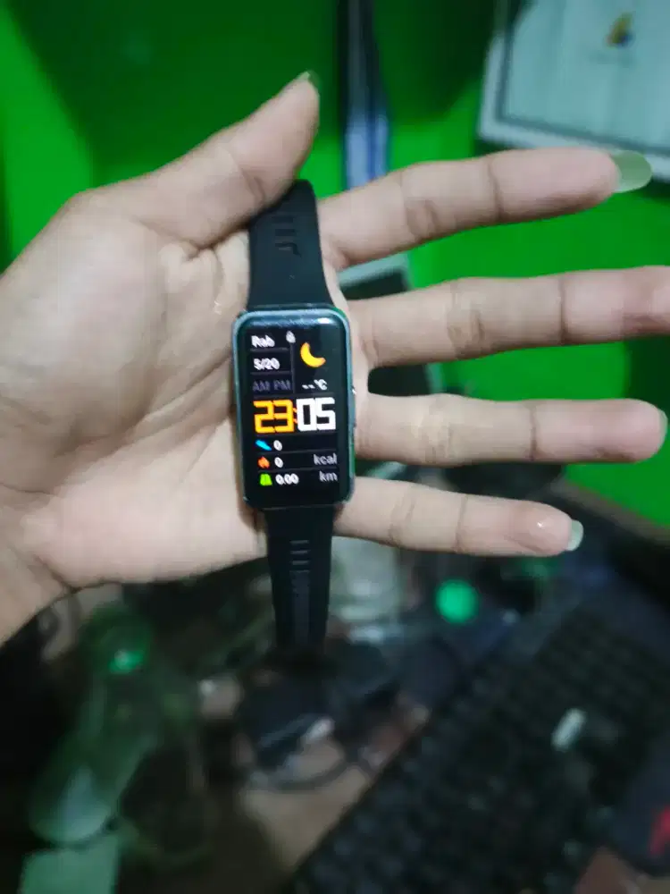 Edisi jarang dipakai Huawei band 10 black alumunium Alloy
