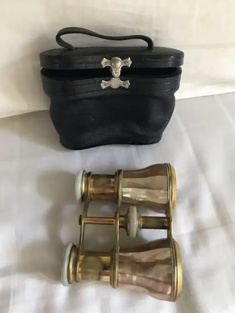 Binocular opera vintage teropong kuningan antik original