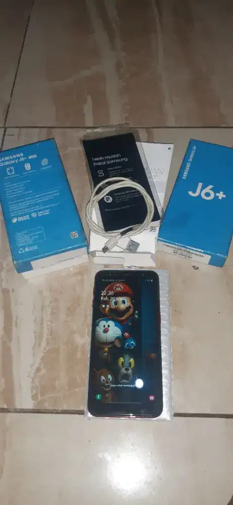 SAMSUNG J6+ ( RAM 3GB / 32 GB ) Fullset - Mulus Terawa