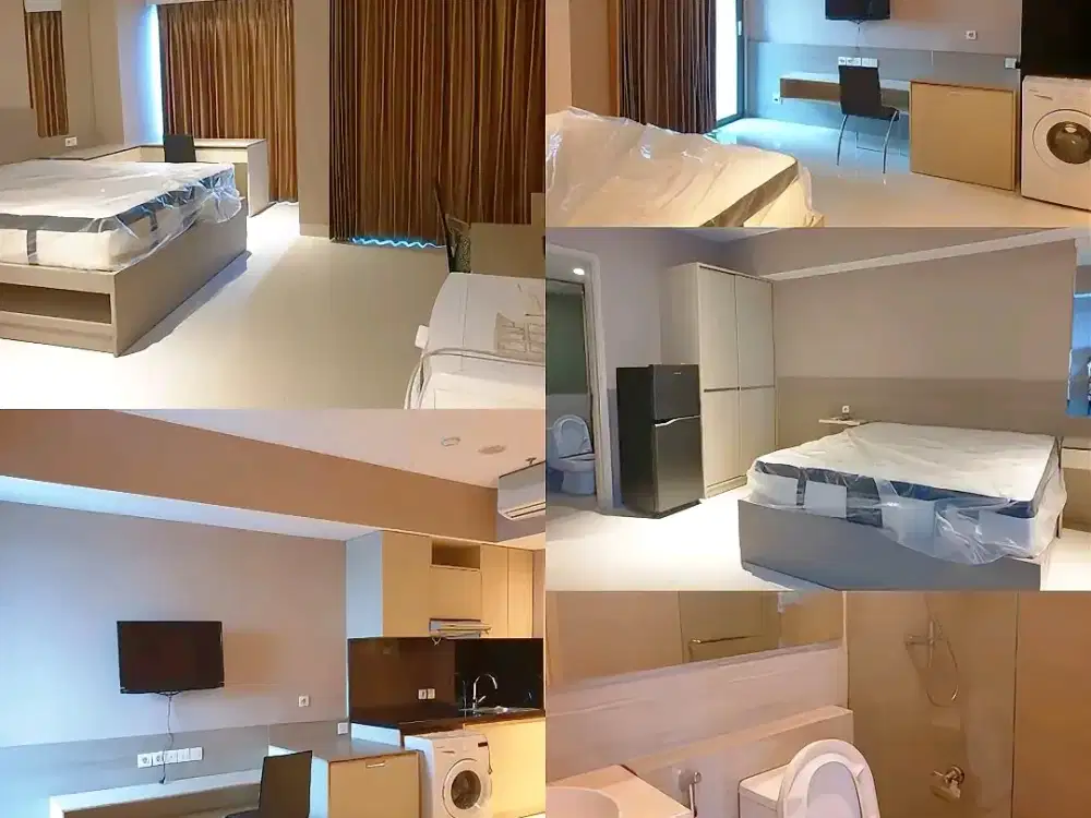 Disewakan La Riz Apartemen Studio Full Furnish ada mesin cuci