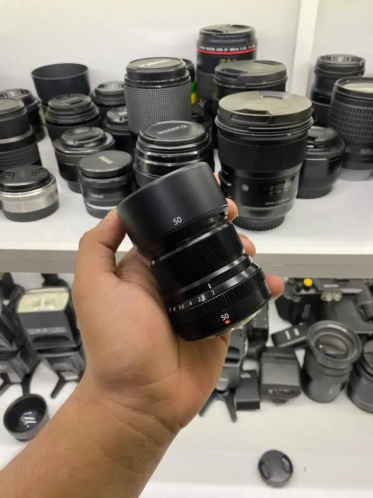 Lensa XF fujifilm fix prime 50mm mulus like new no jamur good conditio