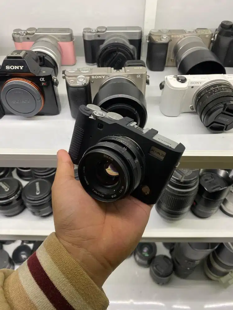 Kamera fujifilm XA3 lensa 35mm f1.4 normal siap pakai